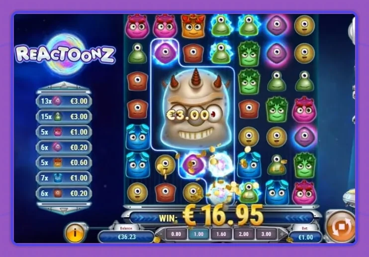 Hlavní obrázek — RTP a maximální výhra automatu Reactoonz: analýza matematiky a skutečného potenciálu